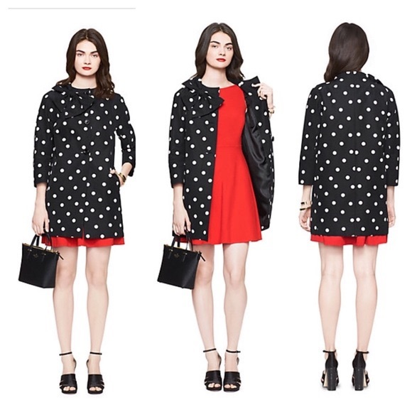 kate spade Jackets & Blazers - Kate Spade Kendall Polka Dot Jacket Size M NWT